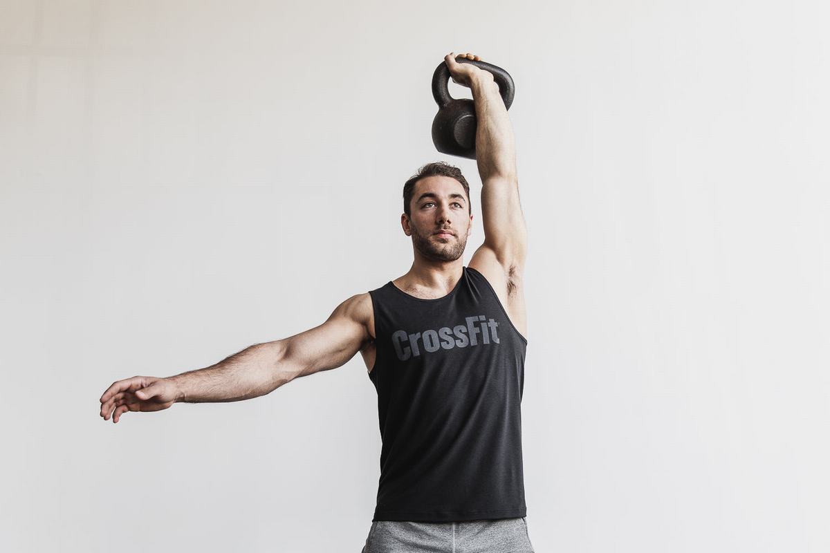 Nobull Crossfit® Men's Tank Tops Black | Australia (RL9532)